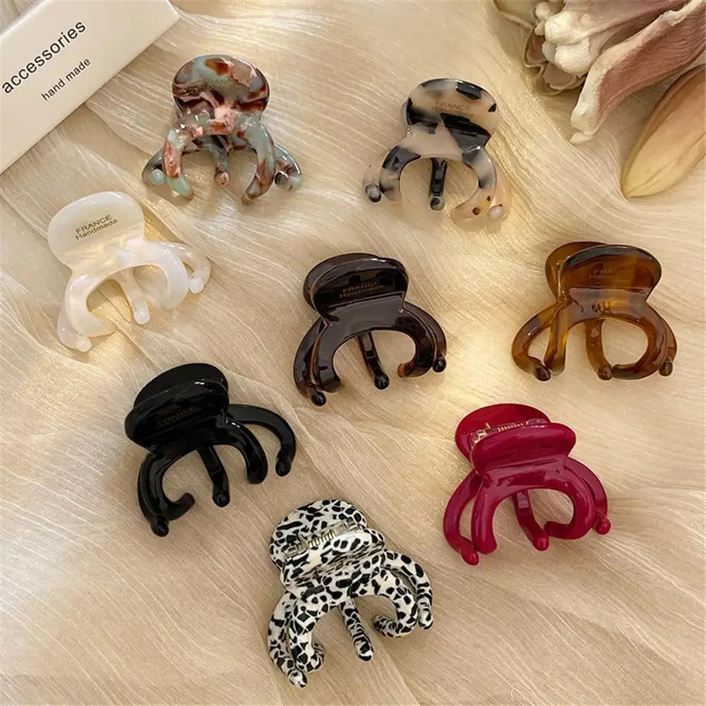 French Acetate Hair Claw Clips Retro Crab Shark Clip Elegant High Ponytail Holders Fashion Hair Accessories for Women Girls