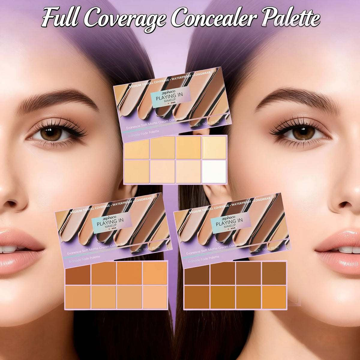Soft Matte Cream Concealer High Coverage Cover Facial Spots, Acne Scars, Freckles a additional angle