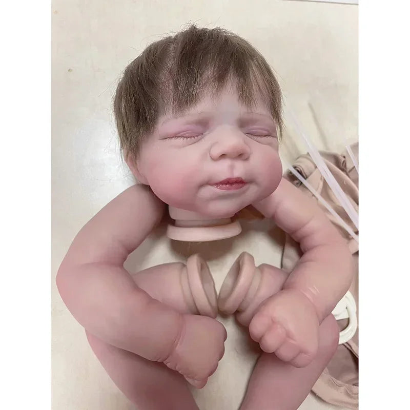 18inch Already Painted Kits Pascale Soft Vinyl Reborn Doll Kit Lifelike Baby 3D Pai additional angle