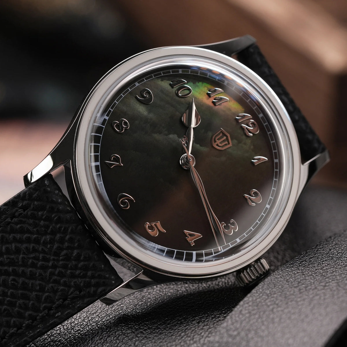 Watchdives WDC WD2008 Men Watch VH31 Sweep Quartz Movement Stainless Steel Sapphire Bu close-up view