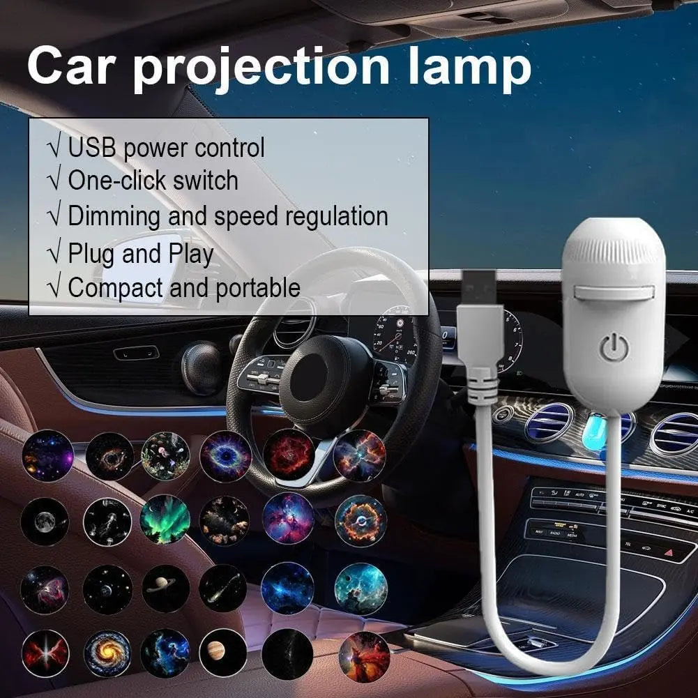 USB Starry Sky Projection Light Portable Galaxy Night Lamp for Bedroom Ceiling Romantic detail view