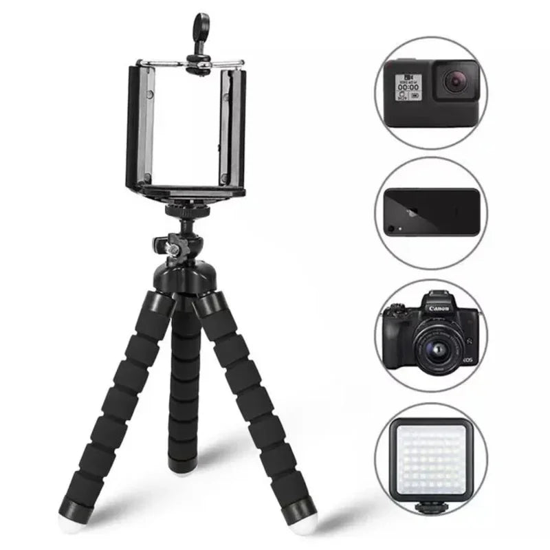 Portable Octopus Mini Tripod Stativv for Smartphone Camera Flexible Tripods Mobile Digicam Holder Clip Monopod Phone Tripe Stand