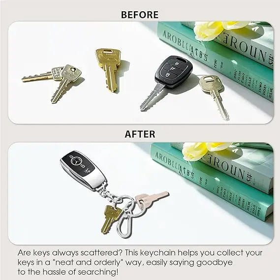 Zinc Alloy Keychain Clip Hook Keyring Key Holder for Car Keys