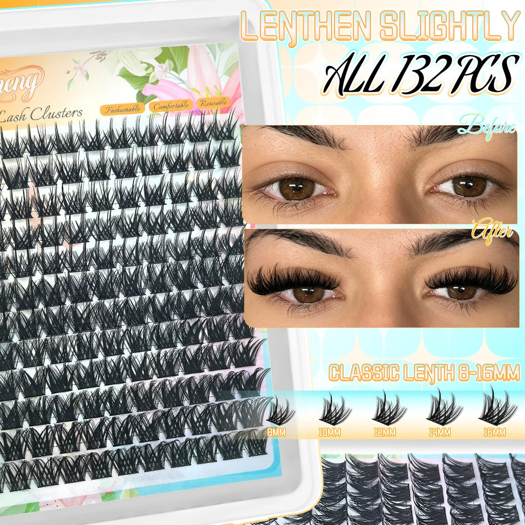 660PCS+132PCS Lash Clusters Kit All-in-One DIY Lash Extension Tools Set for Daily All alternate view