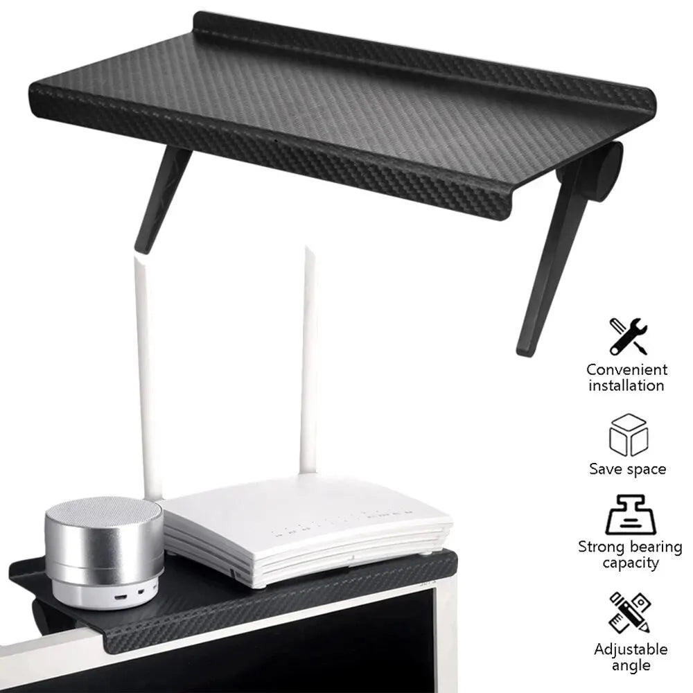 Storage Rack Bracket for Computer and TV Screen, Wireless Router Set-Top Box alternate view