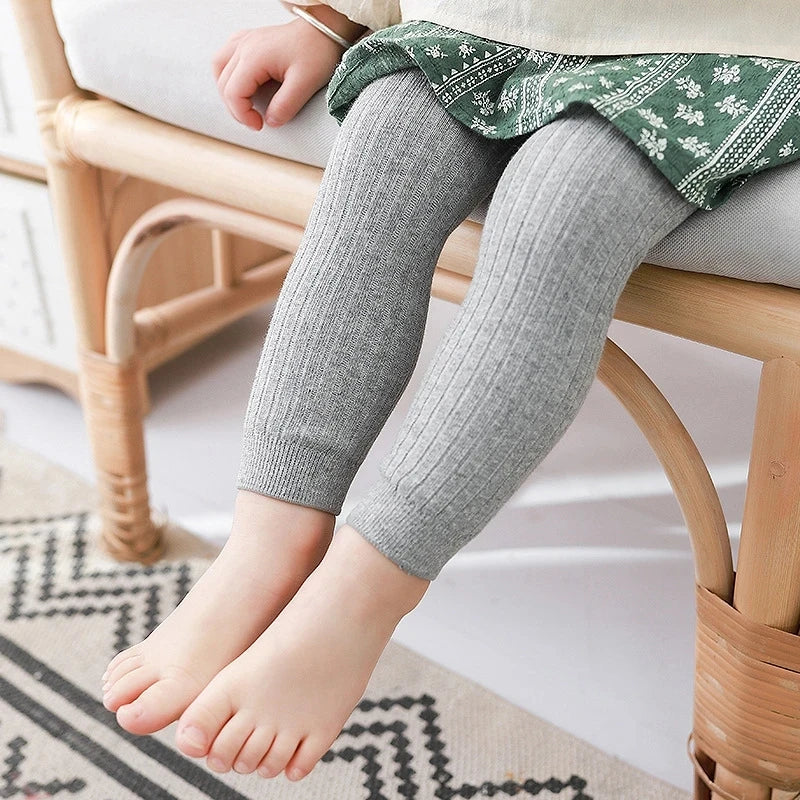 Kids Cotton Stretch Leggings 0-6 Years additional angle