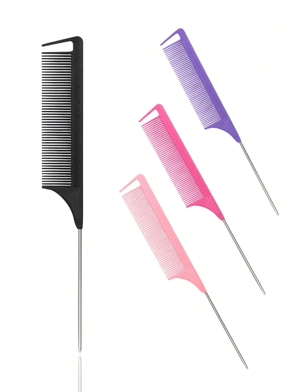 Stainless Steel Pointed Tail Comb for Real Hair Wigs