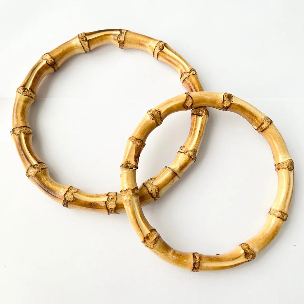 1Pcs Natural Bamboo Rings Bag Handles 10cm/12cm/15cm/17cm DIY Handmade Wooden Bags Closu detail view