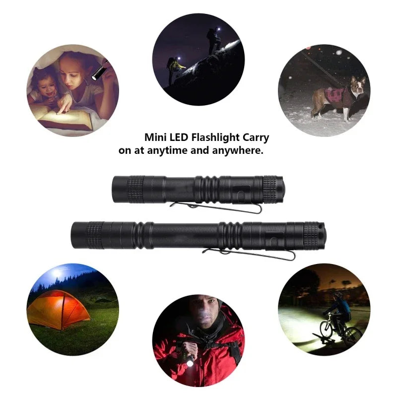 Mini Portable LED Pen Light Pocket Flashlight lifestyle view