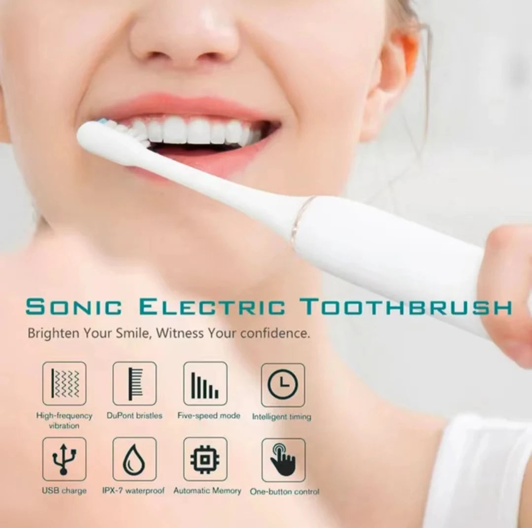 Sonic Electric Toothbrush USB Rechargeable Soft Bristle Brush alternate view