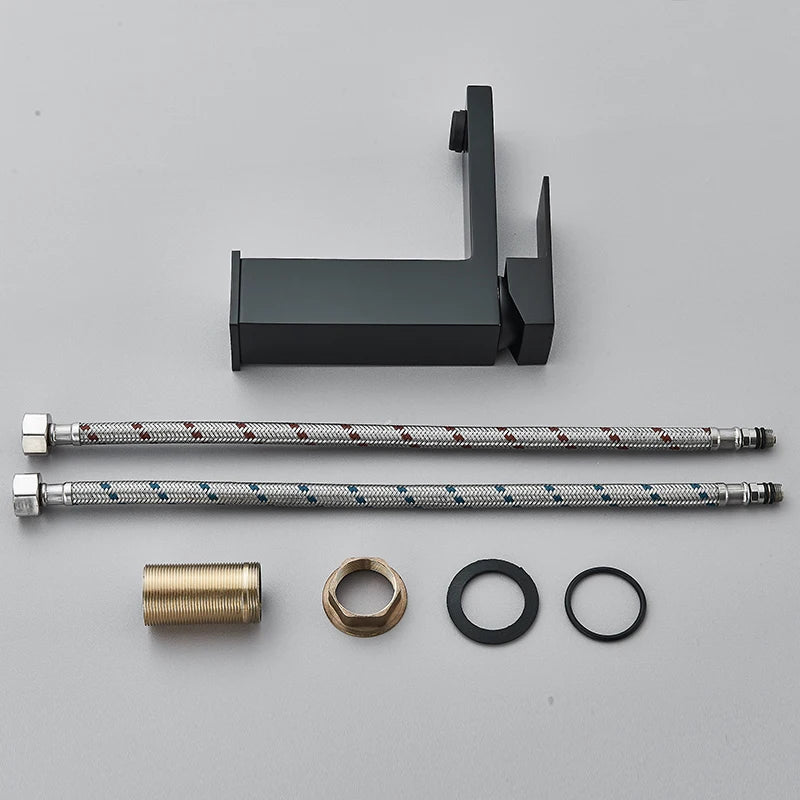 Stainless Steel Bathroom Faucet Deck Mount Single Handle