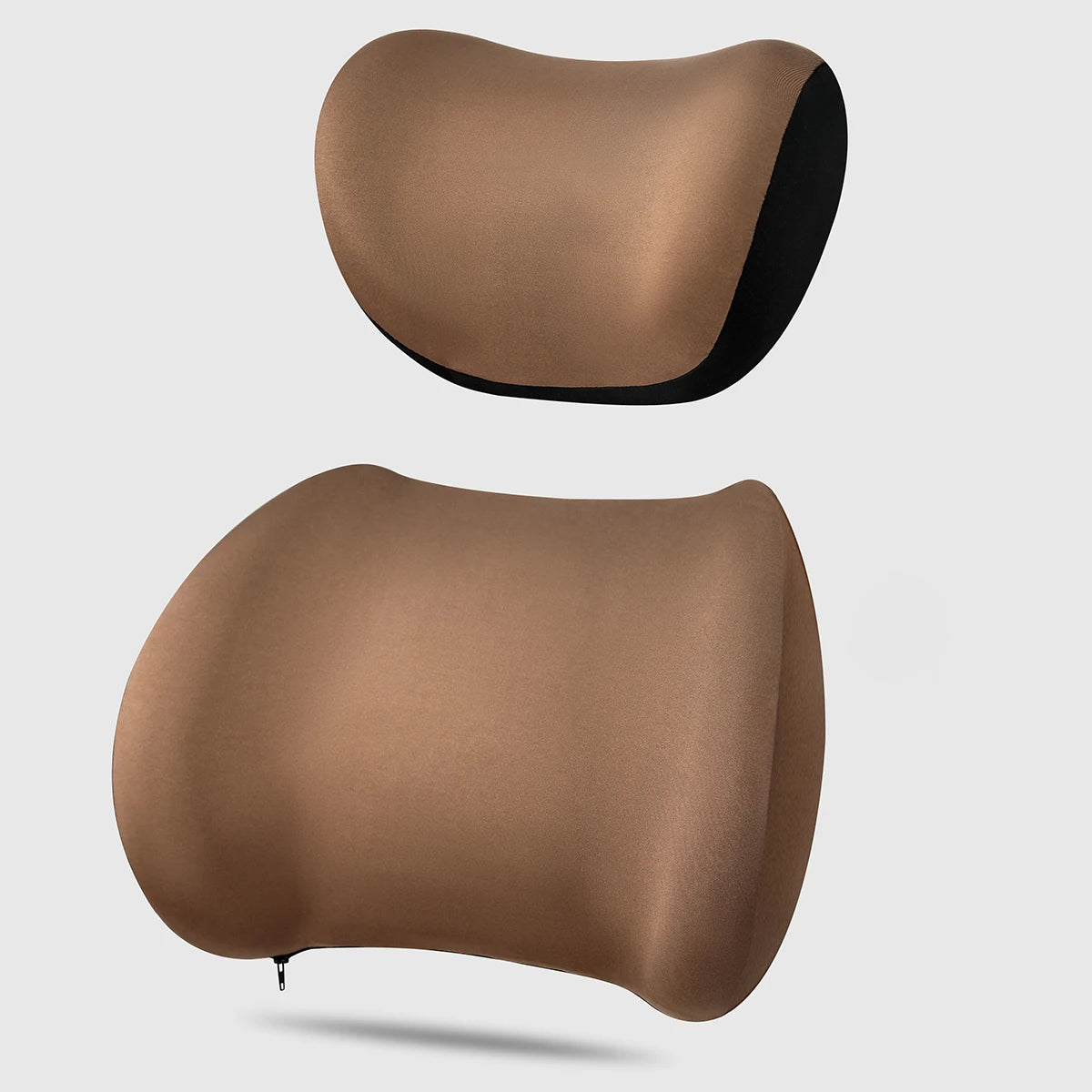 Car Headrest & Lumbar Support Cushion Kit, Memory Foam Neck Back Rest Pillows