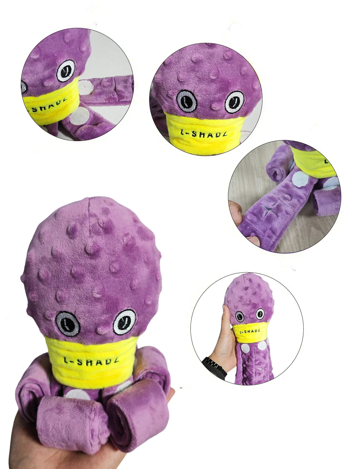 Plush Dog Snuffle Toy Octopus Puzzle Interactive Chew Toy Slow Feeding Game for Puppies