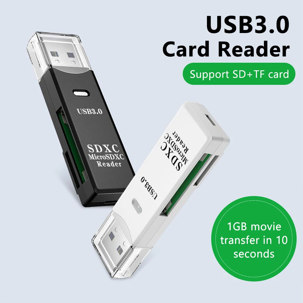 USB 3.0 Micro TF SD Card Reader Adapter for PC Laptop alternate view