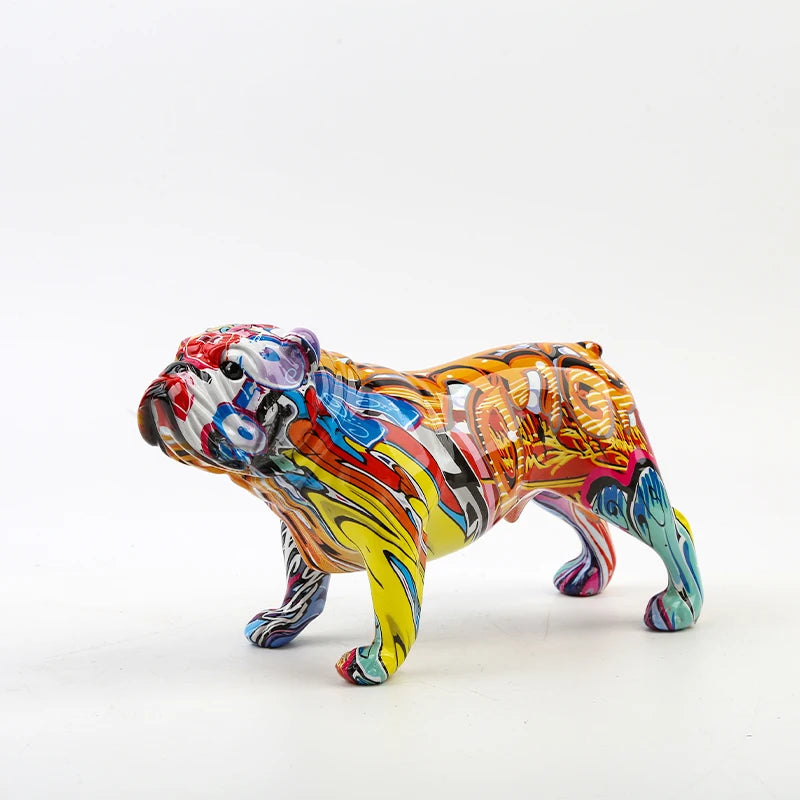 Resin Bulldog Ornament Home Decor
