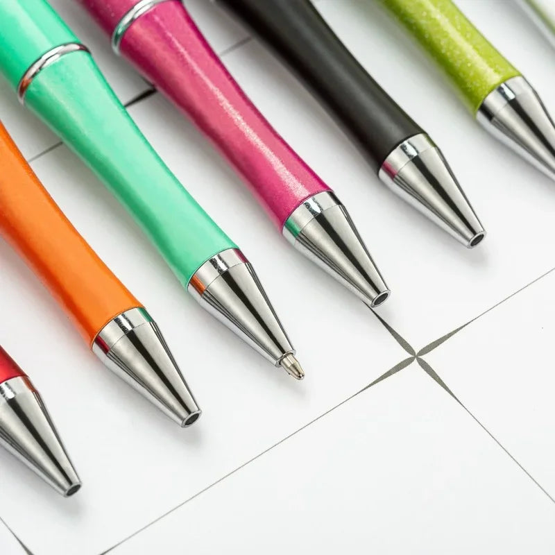 10 Pcs Mixed Beaded Ballpoint Pen Set
