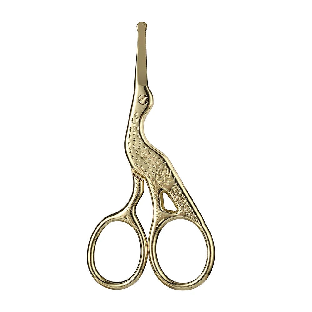 Facial Hair Scissors Rounded Professional Stainless Steel Mustache Nose Hair Beard additional angle