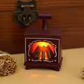 Dollhouse Miniature Fireplace Glowing Stove LED Toy