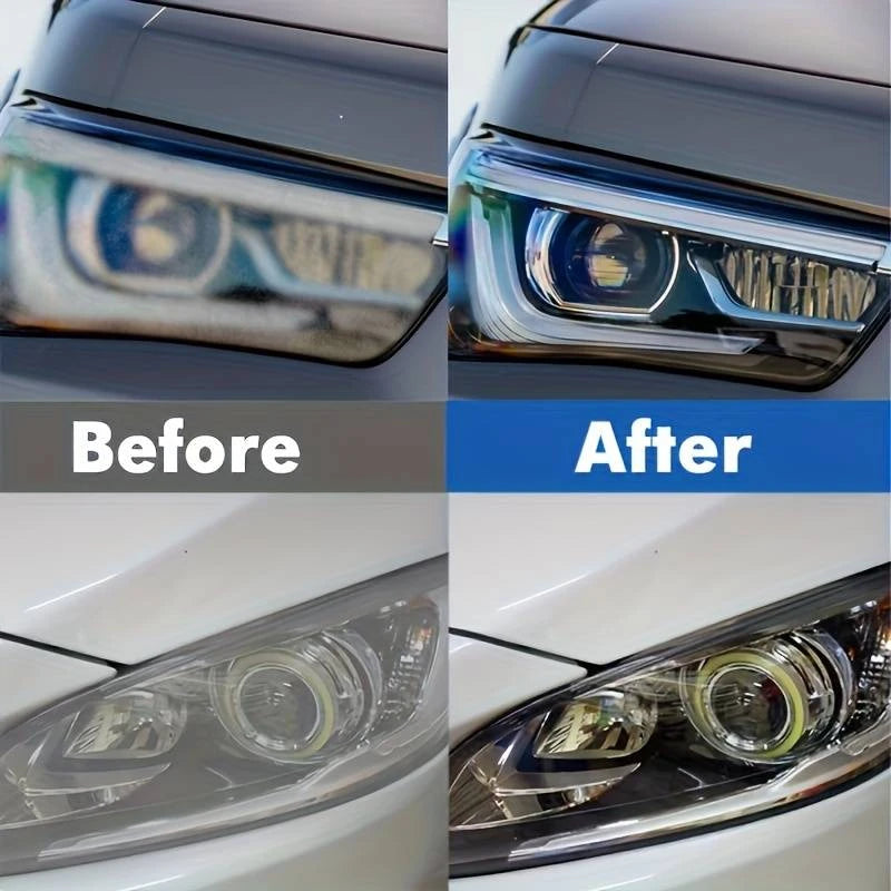 Car Headlight Restoration Polishing Kits Headlamp Scratch Remover Repair Cleaning Paste Remove Oxidation Headlight Polish Liquid