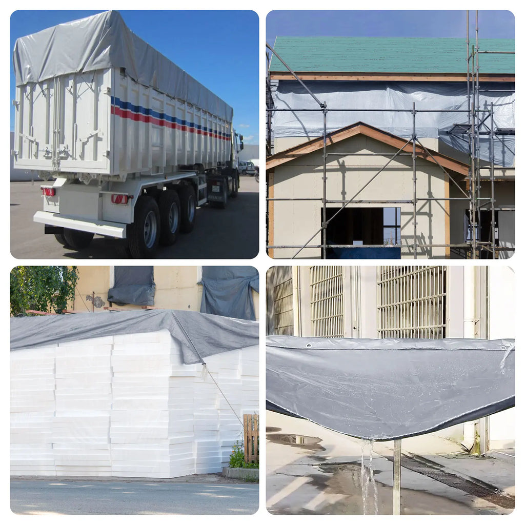 PVC 440GSM Waterproof Heavy Tarpaulin Cover with Reinforced Grommets