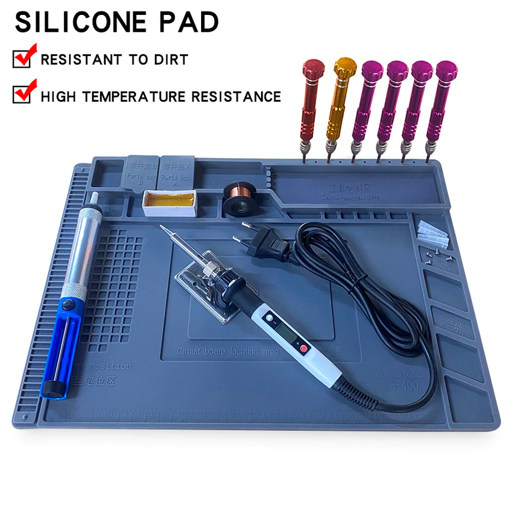 Silicone Soldering Mat Pad Heat Insulation Desk Platform