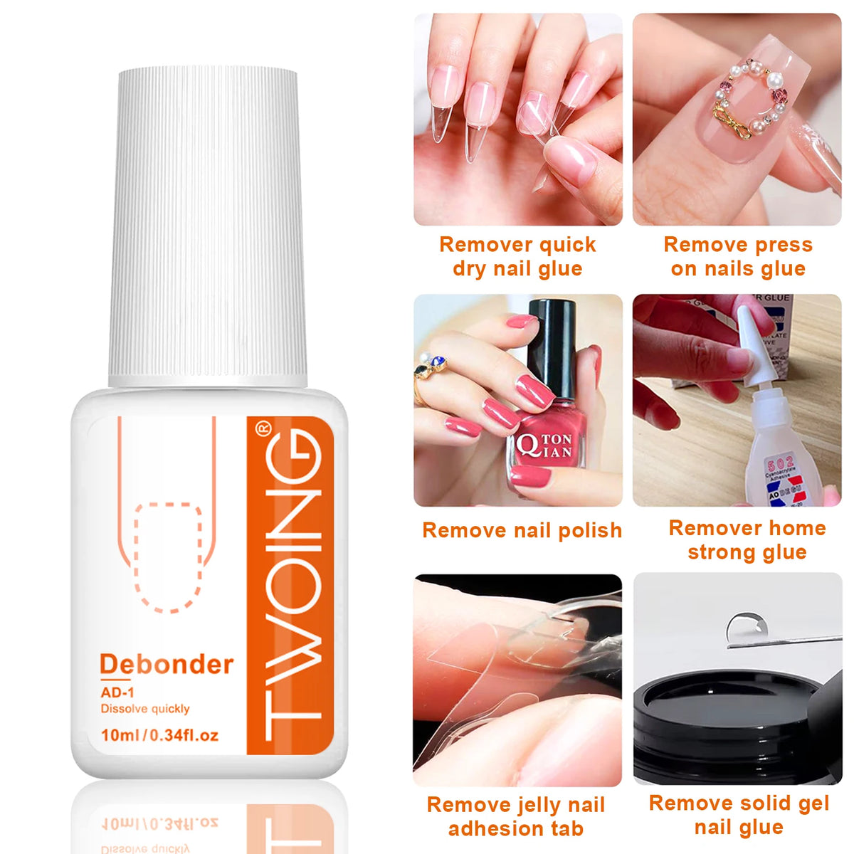 7g Nail Glue for False Nail Tips and Press-On Nails additional angle