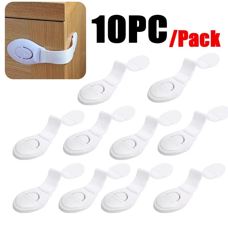 10pcs Child Safety Cabinet Lock Baby Proof Security Protector Drawer Door Cabinet Loc alternate view