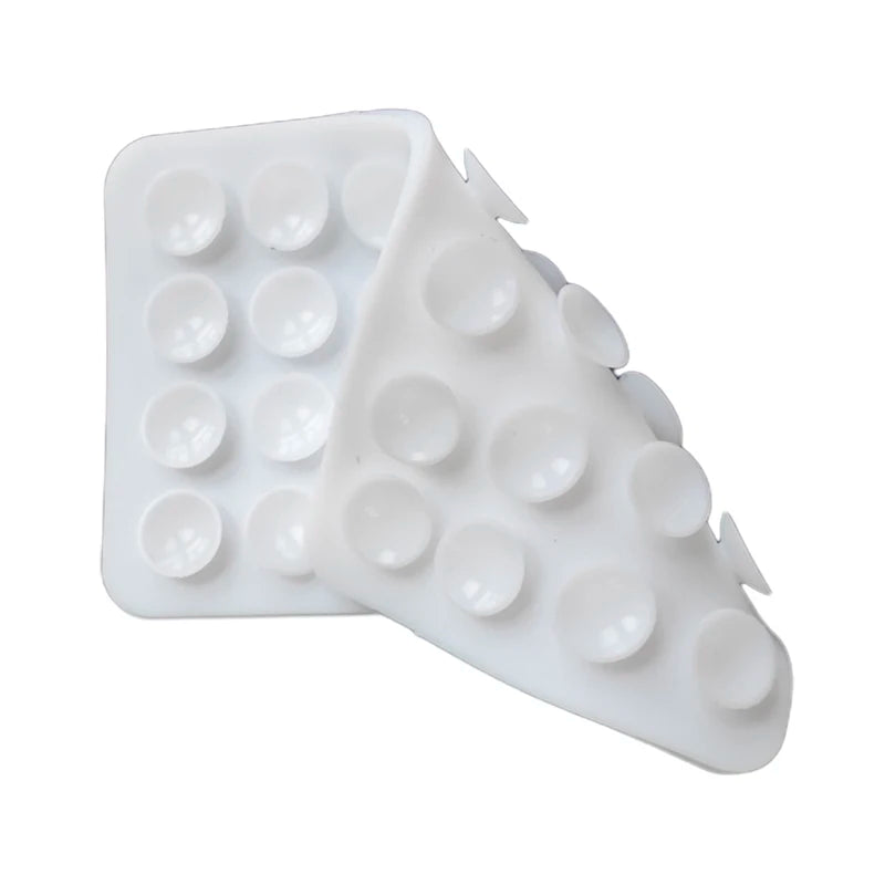 Silicone Suction Pad Double Sided For Mobile Phone Fixture Suction Cup Backed Adhesive close-up view