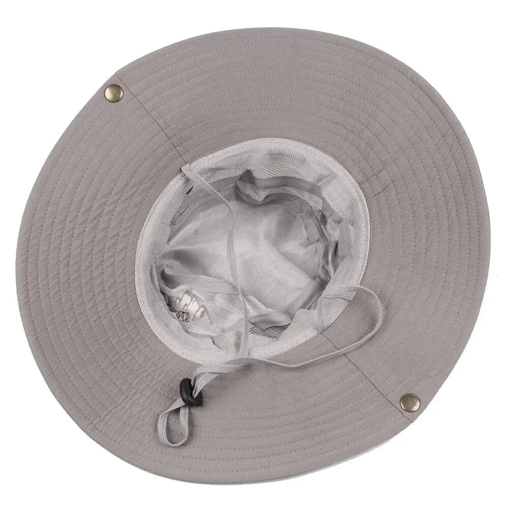 Men's Summer Bucket Hat Wide Brim UV Protection Outdoor Sun Hat lifestyle view
