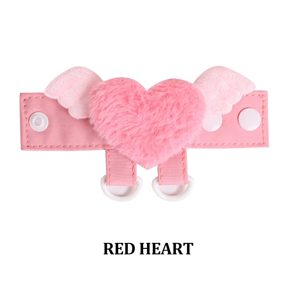 Creative Angel Wings Bag Pendant Cute Cartoon Heart Keychain Sweet Girl DIY Display Buckle Bag Accessories Girls Handmade Gifts