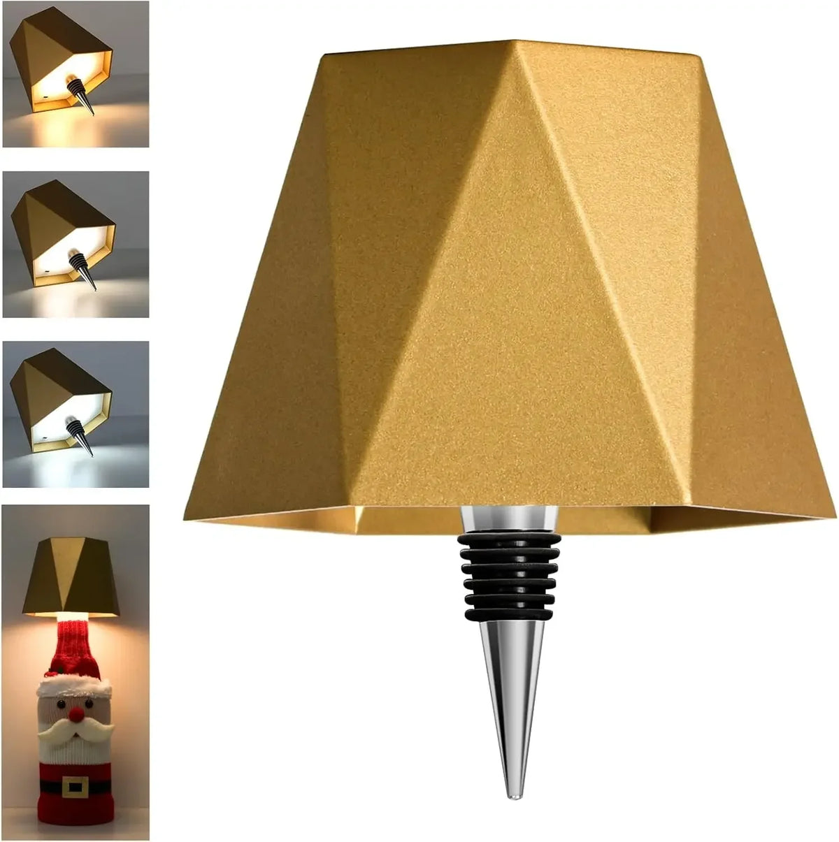 Lampe De Table En Forme De Bouteille Sans Fil, Commande Tactile, 3 Couleurs, Gradatio alternate view