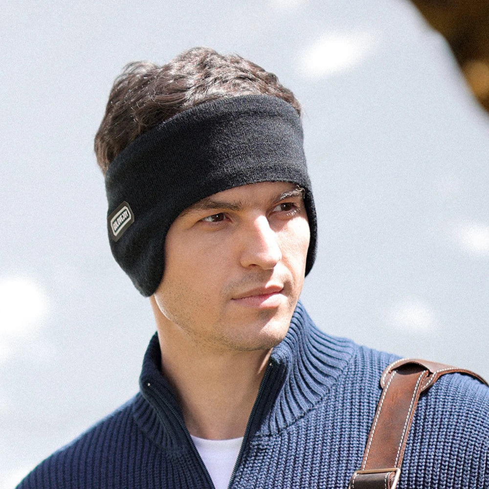 Ear Muffs Fleece Lined Winter Warm Adjustable Head Size 52-64cm Soft Comfortable for Ski Hiking Commuting Unisex Adult Teen