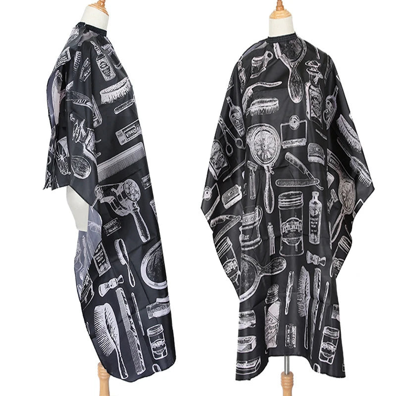 Hair Cutting Cape Waterproof PVC Salon Apron