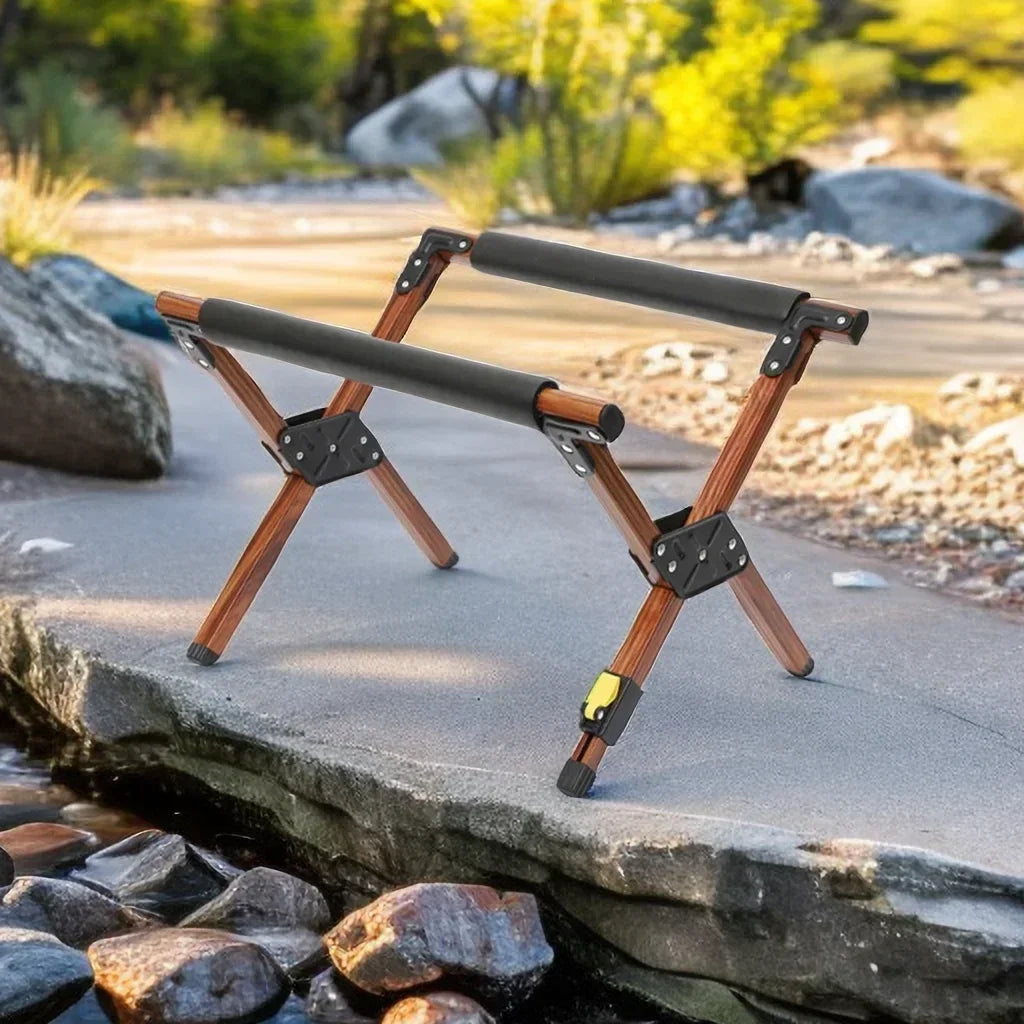 Outdoor Foldable Cooler Stand Aluminum Camping Icebox Rack