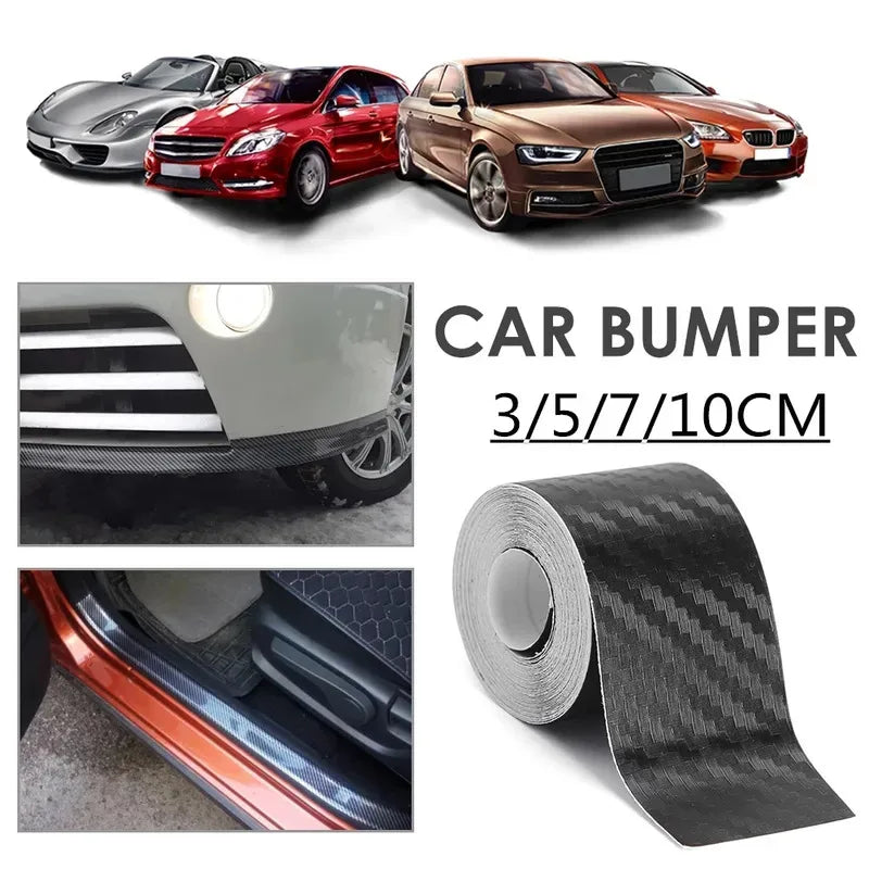 1-5m Nano Carbon Fiber Car Tape Sticker Door Mirror Paste Protector Strip DIY Protect lifestyle view