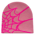 Knit Hat Unisex Winter Casual Spider Web Outdoor Sports close-up view