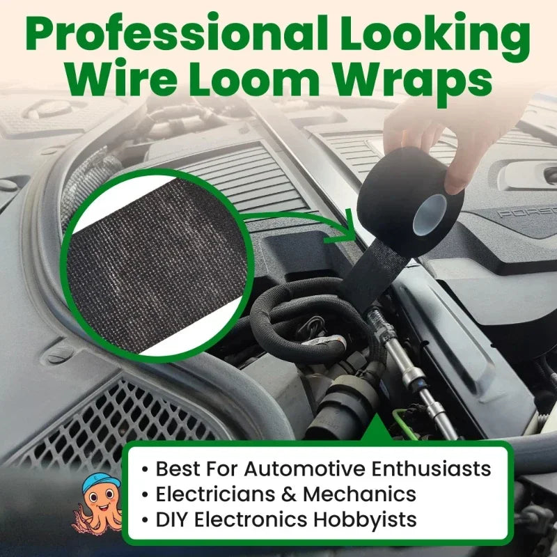 Automotive Cloth Tape Waterproof Electric Insulating Wire Harness Tape lifestyle view