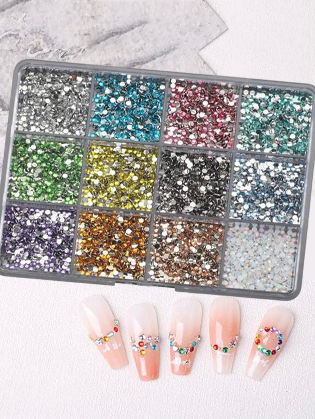 2mm Resin Nail Art Rhinestones For DIY Nails & Phone Case
