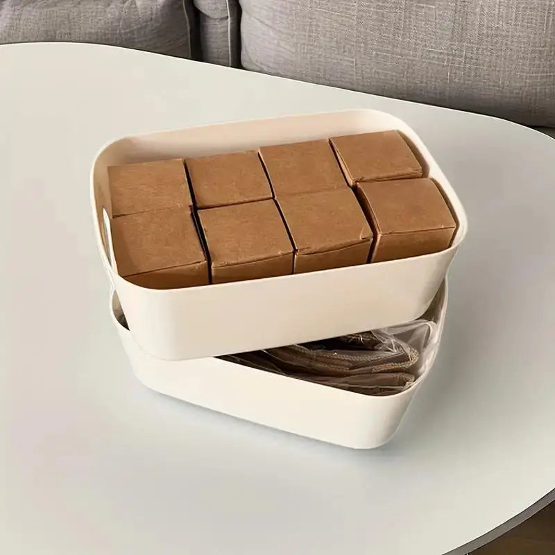 10pcs Large Capacity Plastic Storage Box with Cover