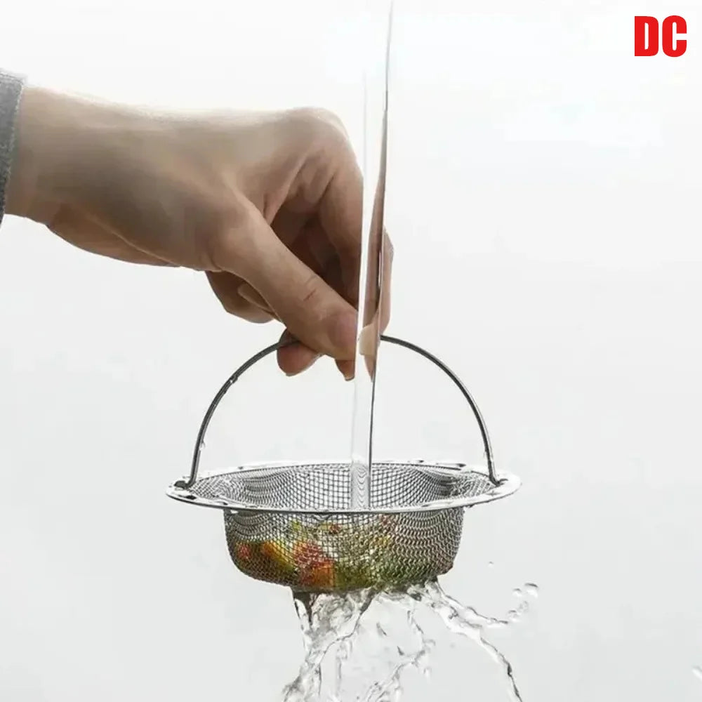 Stainless Steel Kitchen Sink Filter, Food Residue and Hair Catcher lifestyle view