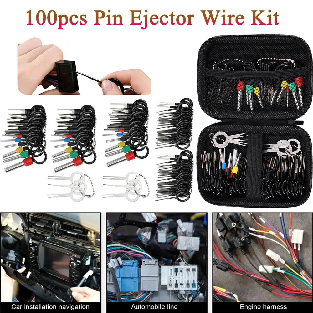 Car Terminal Removal Repair Tool Kit 100 PCS Pin Extractor
