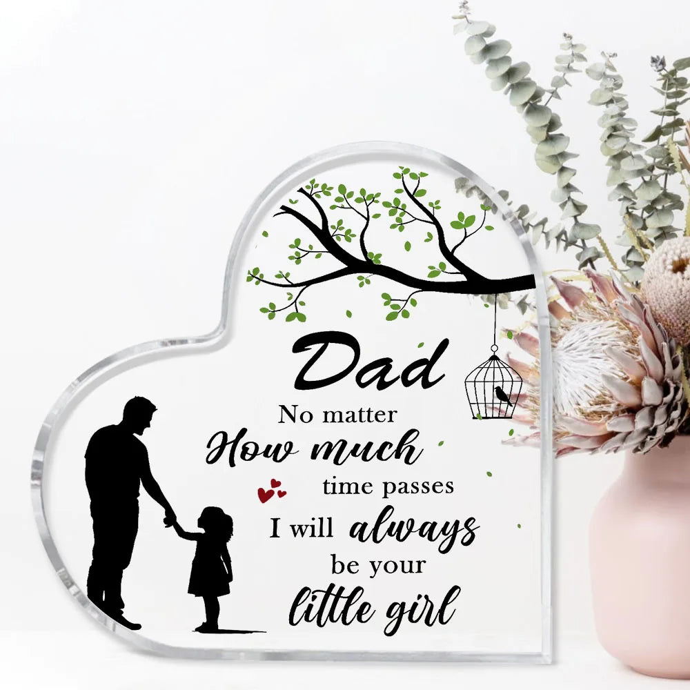 Father's Day Gift From Daughter | Laser Engraved Acrylic Plaque