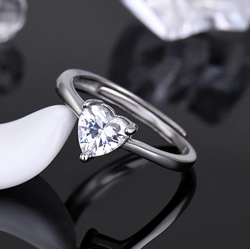 0.5-2CT Pear/Oval/Radiant Moissanite Rings For Women Real S925 Silver with GRA Certif lifestyle view