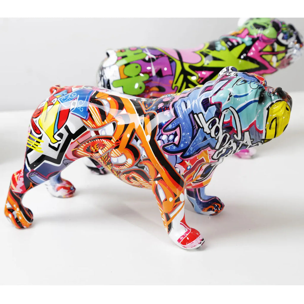 Resin Bulldog Ornament Home Decor