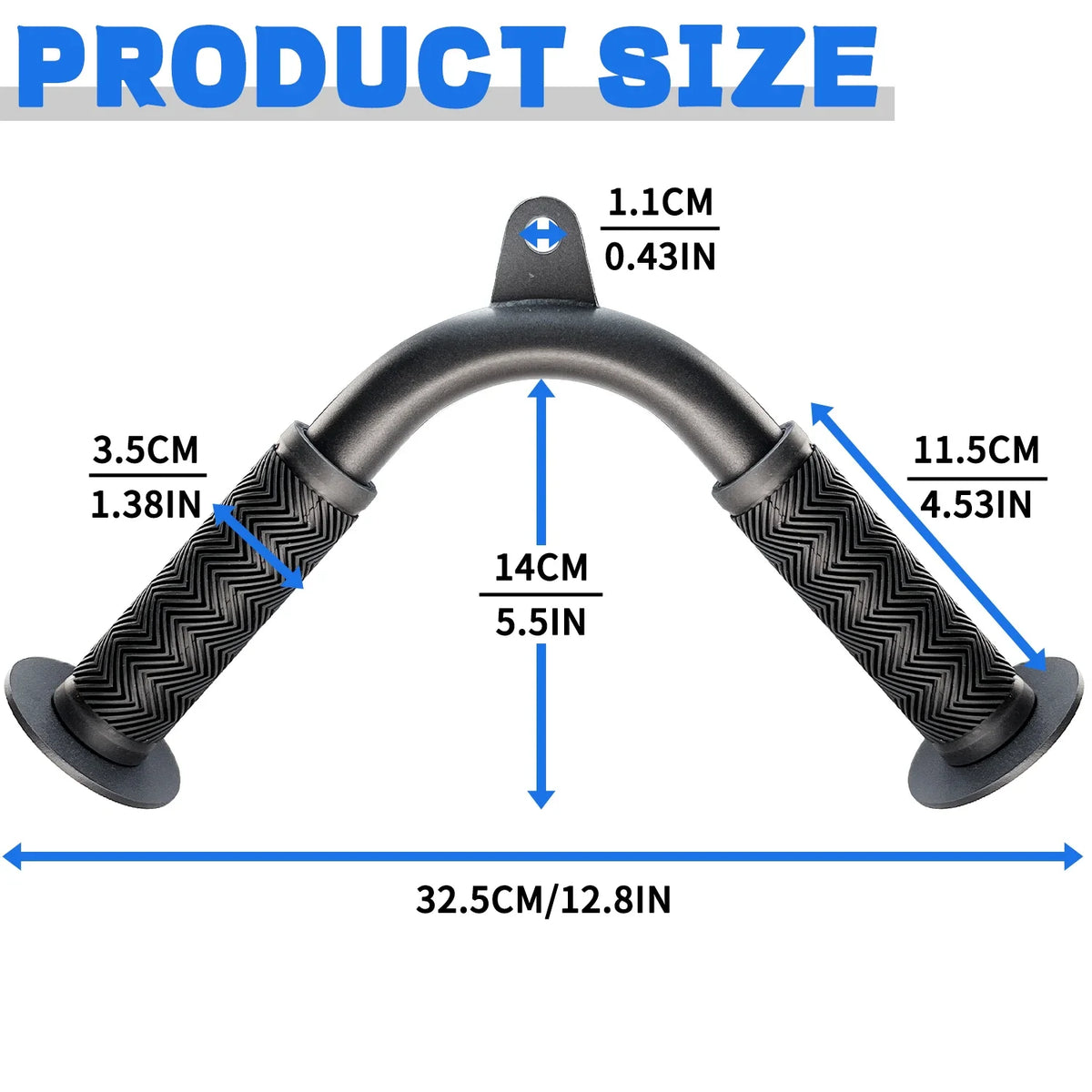 V Bar Tricep Pull Down Attachment for Cable Machine