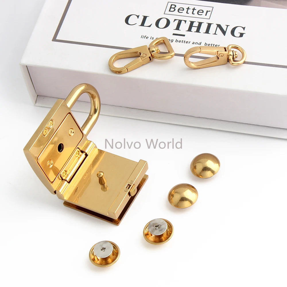 1/3/15Sets Metal Double Ring Buckles For Shoulder Bags Belt Hooks Clasp Locks Connecto close-up view