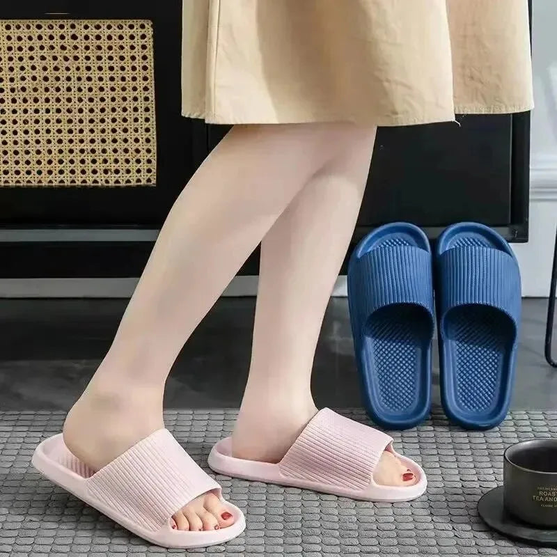 EVA Soft Sole Massage Shower Shoes Unisex Non-Slip Platform Slippers detail view