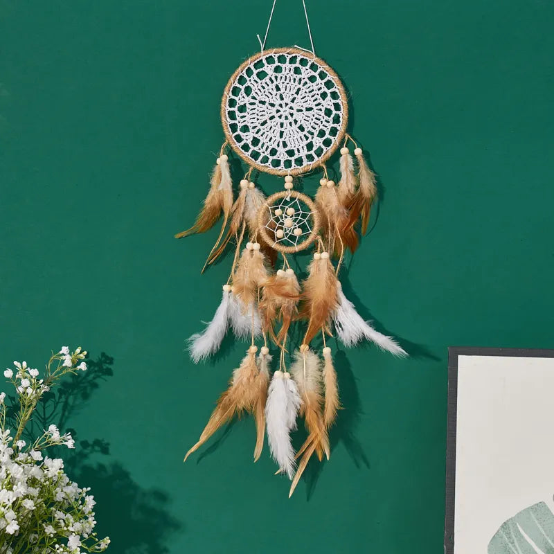 5-Piece Large Dream Catcher Moon and Sun Bohemian Wall Decoration