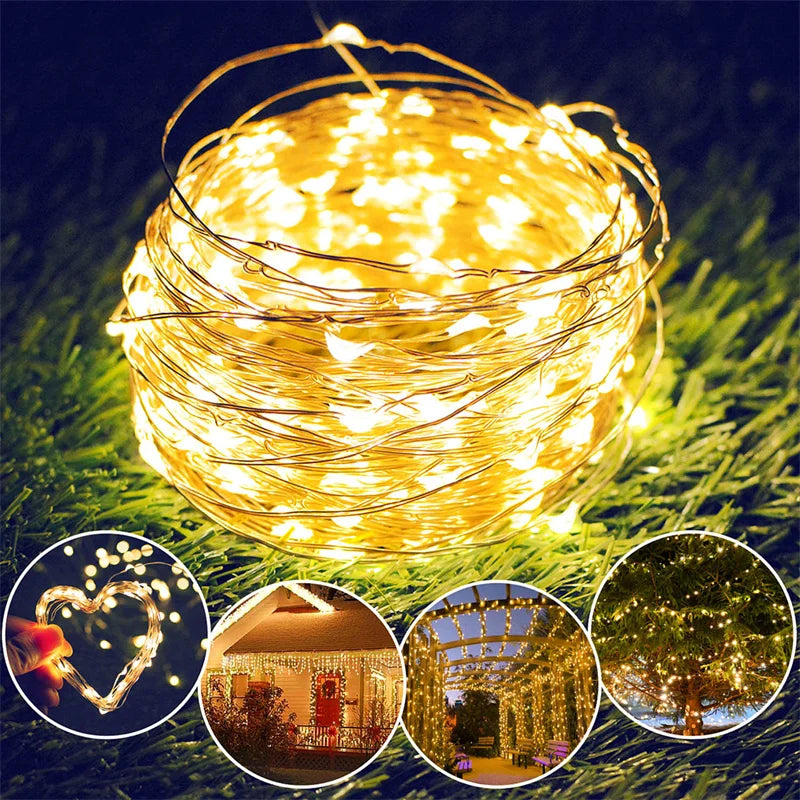 USB LED Copper Wire Fairy Lights 200LED alternate view