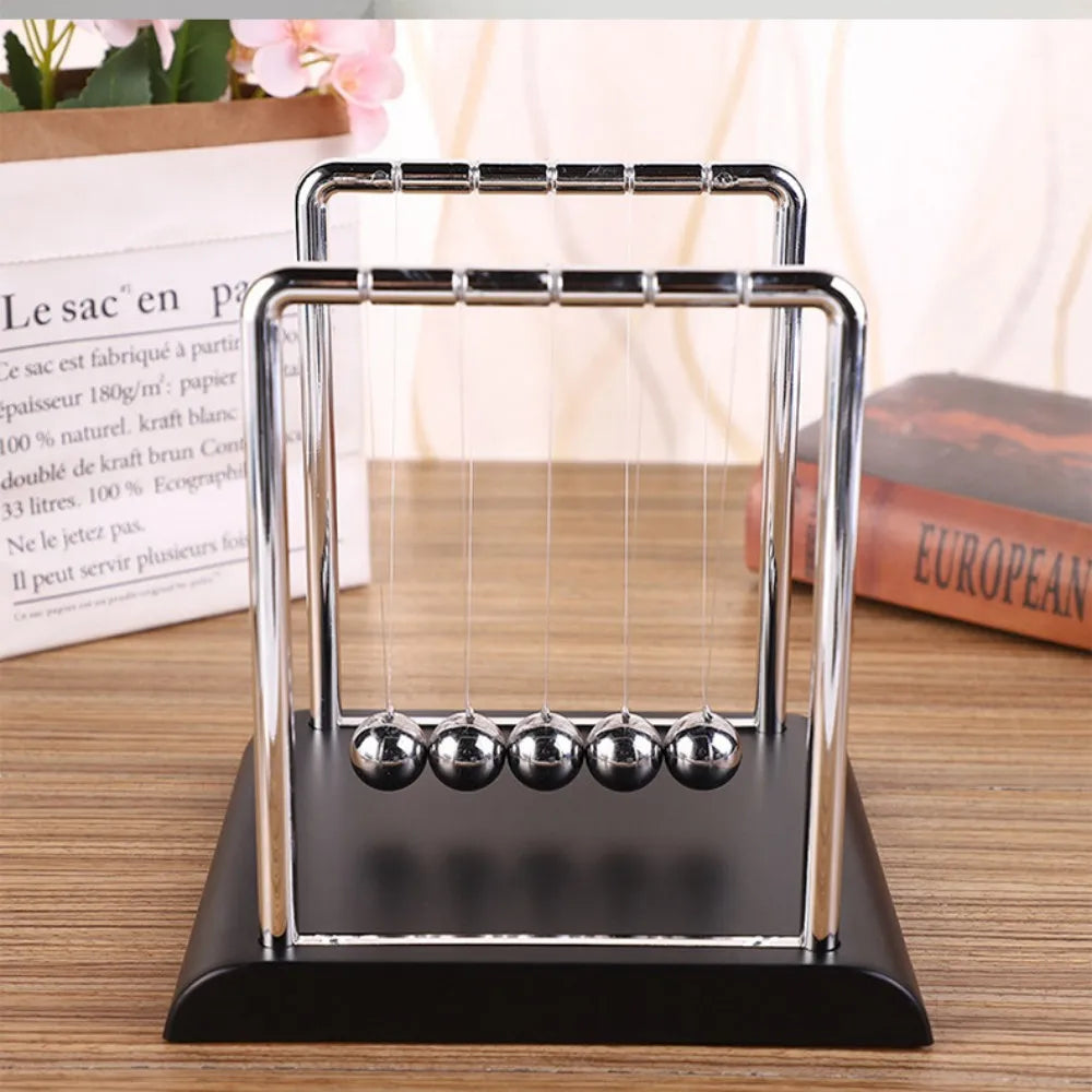 Newton's Cradle Balance Steel Ball Teaching Supplies Physics Science Pendulum Desktop Toys Stress Re
